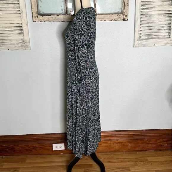 Kate Spade New York Womens Maxi Dress Puff Shoulder Long Sleeve Abstract Size 0
